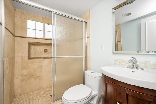 19201 Barrett Ln, North Tustin, CA 92705 - full bath featuring vanity and a stall shower