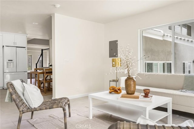 19201 Barrett Ln, North Tustin, CA 92705 - living area with electric panel and recessed lighting