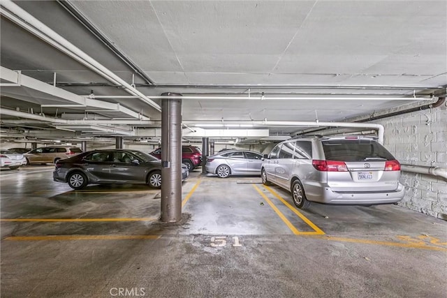view of parking deck