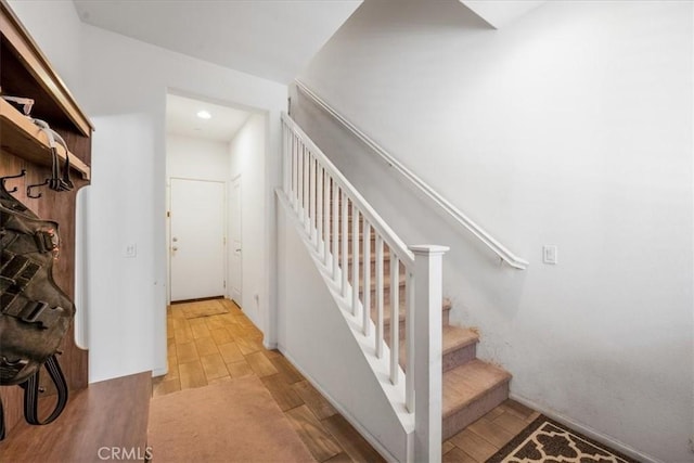40925 Lacroix Ave, Murrieta, CA 92562 - stairway with wood finished floors and recessed lighting
