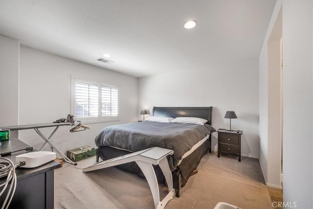 40925 Lacroix Ave, Murrieta, CA 92562 - bedroom featuring recessed lighting, visible vents, and light colored carpet