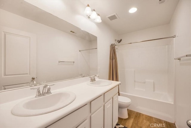 40925 Lacroix Ave, Murrieta, CA 92562 - full bath featuring toilet, double vanity, a sink, and visible vents