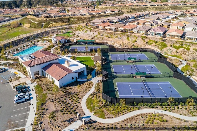 bird's eye view featuring a residential view