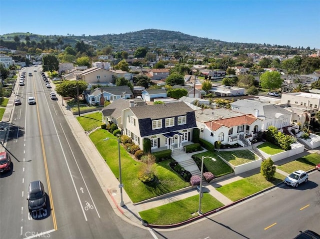 1239 S Patton Ave, San Pedro, CA 90731 - aerial view of residential area featuring a mountainous background