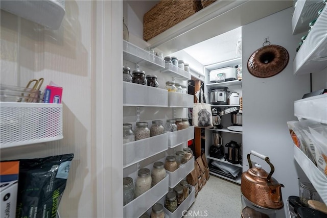 view of storage area