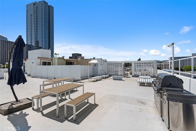9950 Durant Dr Unit 208, Beverly Hills, CA 90212 - view of patio / terrace featuring grilling area
