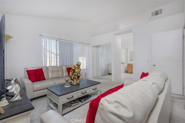 3594 N Verbena, Rialto, CA 92377 - living area featuring lofted ceiling