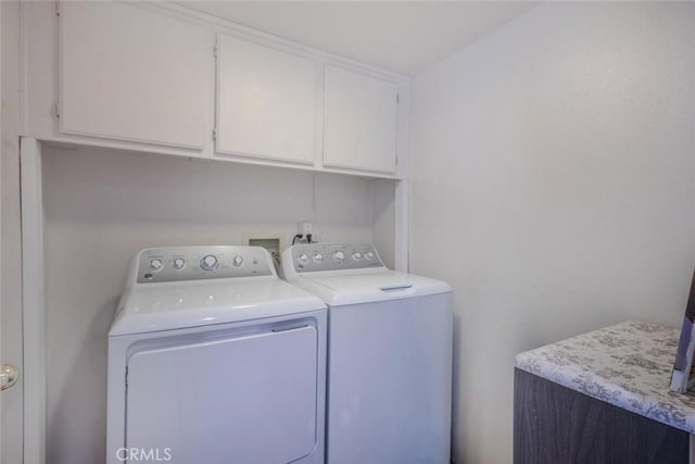 3594 N Verbena, Rialto, CA 92377 - laundry room featuring cabinet space and separate washer and dryer