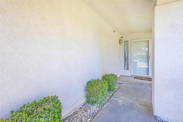 3594 N Verbena, Rialto, CA 92377 - property entrance featuring stucco siding