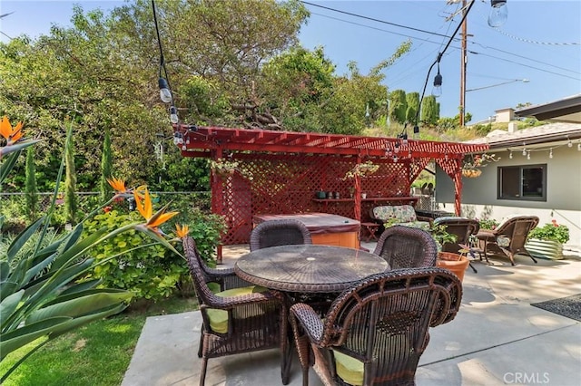 1460 E Glenoaks Blvd, Glendale, CA 91206 - view of patio with outdoor dining area and a pergola