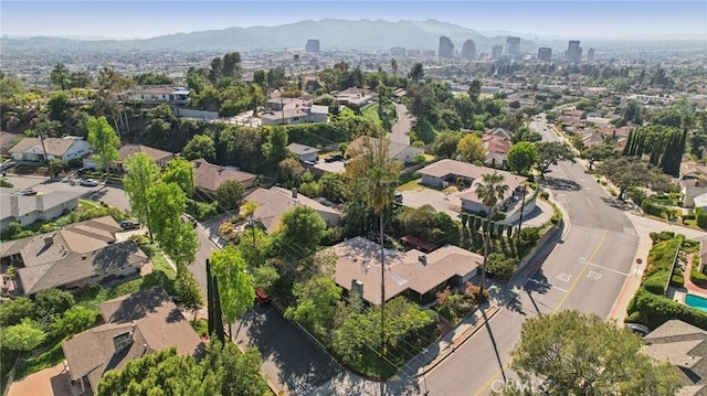 1460 E Glenoaks Blvd, Glendale, CA 91206 - aerial view of property's location featuring mountains and nearby suburban area