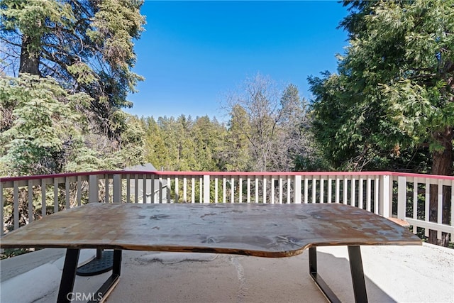 381 Old Toll Rd, Lake Arrowhead, CA 92317 - view of wooden deck