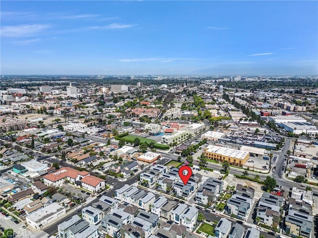 aerial view featuring a view of city