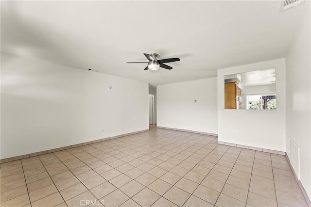 10806 Bayonne Dr, Riverside, CA 92505 - unfurnished room with baseboards, a ceiling fan, and visible vents