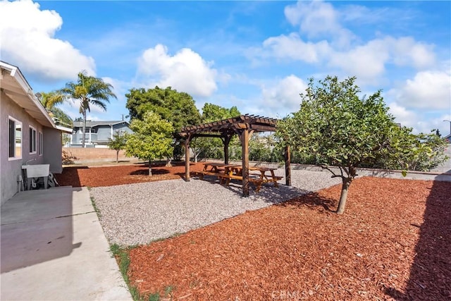 10806 Bayonne Dr, Riverside, CA 92505 - view of yard featuring a pergola and a patio area