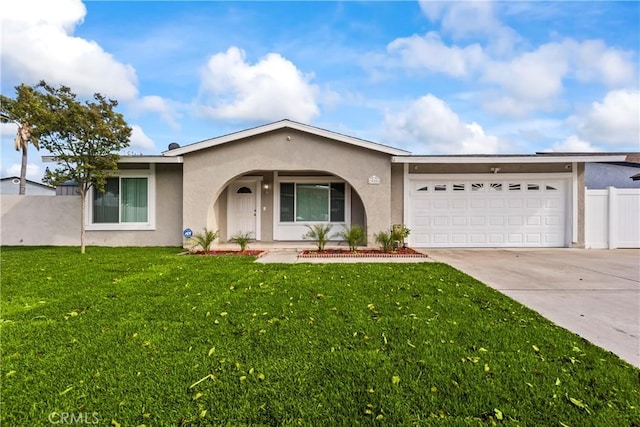 10806 Bayonne Dr, Riverside, CA 92505 - ranch-style house with fence, a garage, and stucco siding