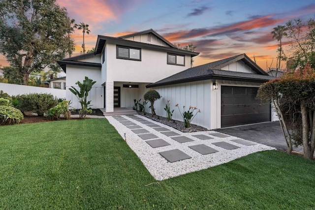 475 Parkwood Ln, Encinitas, CA 92024 - view of front facade featuring a garage and driveway