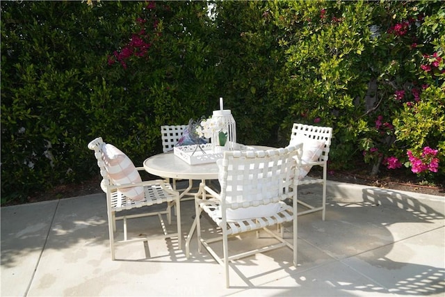 view of patio / terrace featuring outdoor dining area