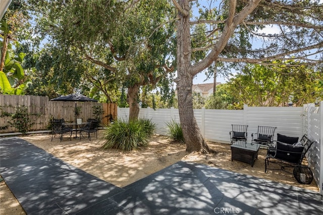 34832 Calle Del Sol, Dana Point, CA 92624 - view of patio / terrace featuring a fenced backyard and outdoor dining space