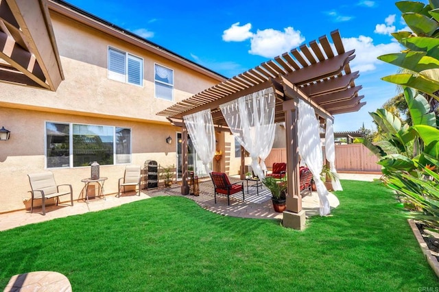 1396 Carneros Valley St, Chula Vista, CA 91913 - rear view of house with a pergola, stucco siding, and a patio area