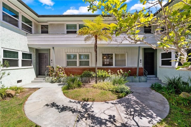3614 Kalsman Dr Unit 1, Los Angeles, CA 90016 - property entrance with covered porch and brick siding
