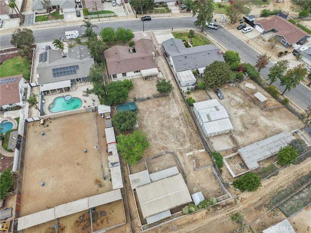 drone / aerial view with a residential view