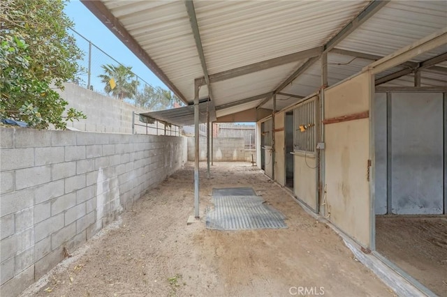 exterior space featuring an exterior structure and an outbuilding