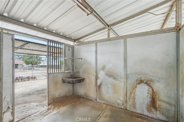 view of stable