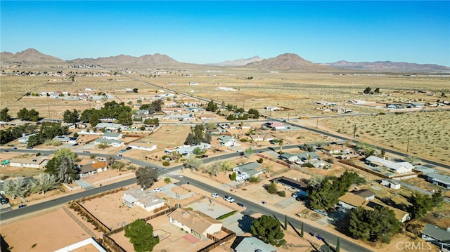 16722 Pauhaska Rd, Apple Valley, CA 92307 - aerial view featuring view of desert and a mountain view