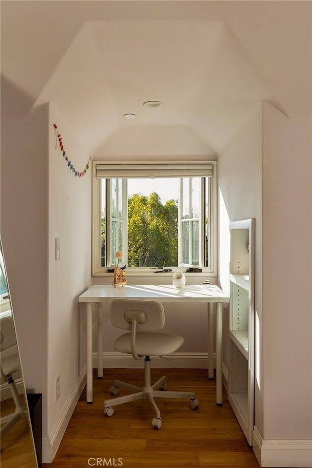 2895 Lorain Rd, San Marino, CA 91108 - home office with baseboards and wood finished floors