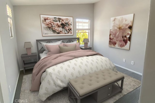 1961 Devaul Ranch Dr, San Luis Obispo, CA 93405 - bedroom featuring vaulted ceiling and baseboards