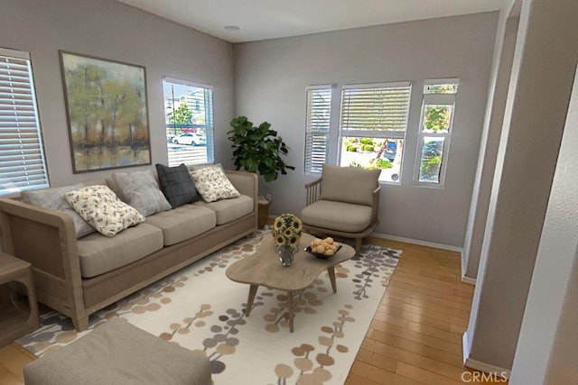 1961 Devaul Ranch Dr, San Luis Obispo, CA 93405 - living area featuring baseboards and light wood-style flooring