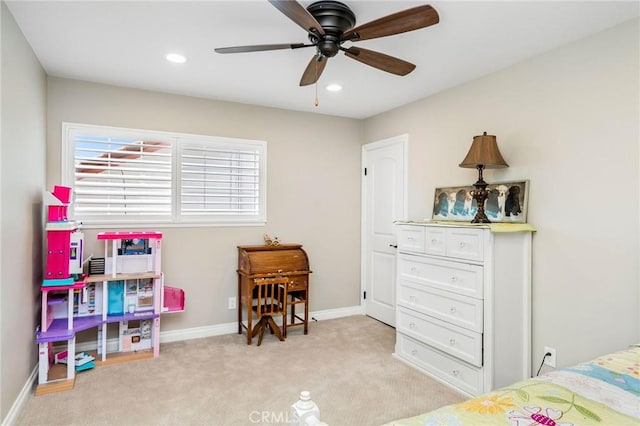 17851 Nearbank Dr, Rowland Heights, CA 91748 - bedroom featuring recessed lighting, light colored carpet, and multiple windows