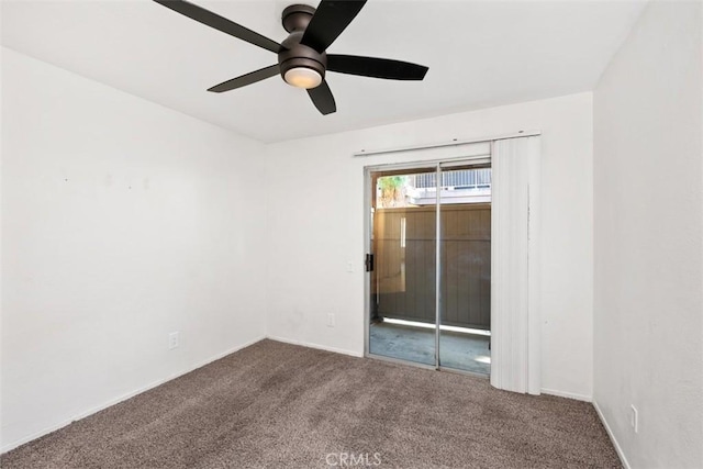 778 La Tierra St Unit H102, Corona, CA 92879 - empty room with carpet, ceiling fan, and baseboards