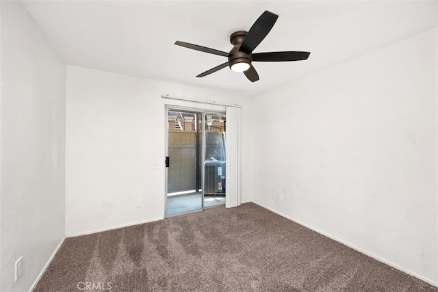 778 La Tierra St Unit H102, Corona, CA 92879 - carpeted empty room featuring ceiling fan and baseboards