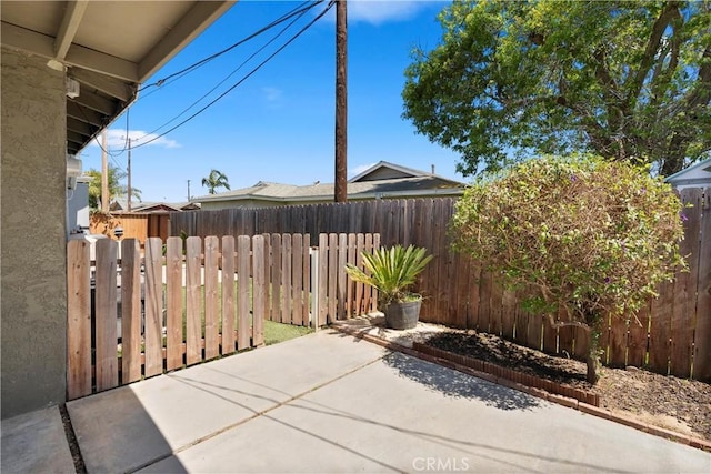 view of patio / terrace with fence