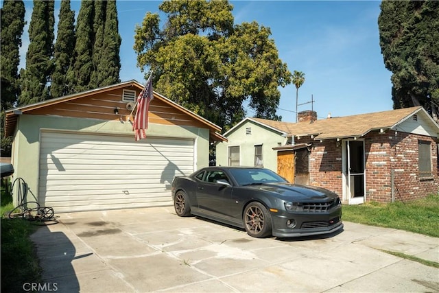 9925 Woodrich Ln, El Monte, CA 91731 - ranch-style home with a detached garage and a chimney
