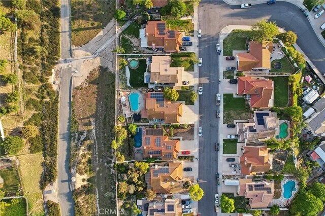 drone / aerial view featuring a residential view