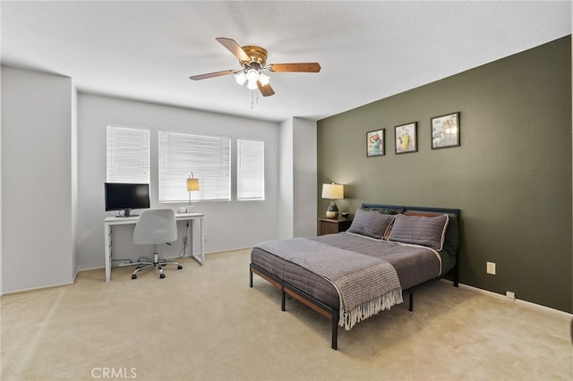 17328 Cold Spring Cir, Riverside, CA 92503 - carpeted bedroom with a desk and ceiling fan