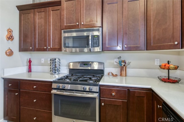 kitchen with light countertops and stainless steel appliances