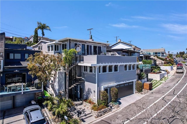 view of property with a garage