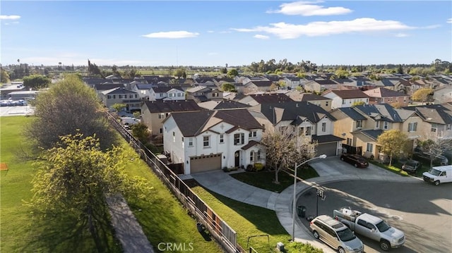 aerial view featuring a residential view