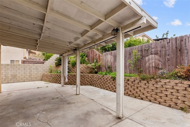 15767 San Roque Rd, Fontana, CA 92337 - view of patio / terrace with a fenced backyard