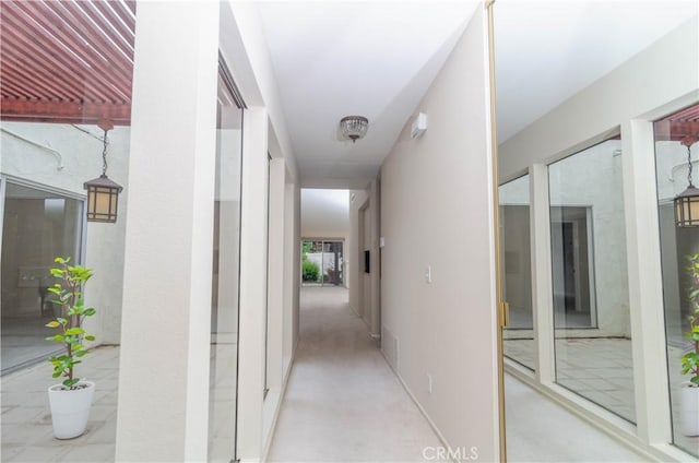 hallway with visible vents