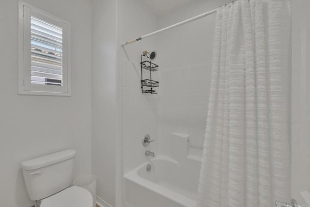 1132 Cherry Tree Ln, Vista, CA 92084 - bathroom featuring shower / tub combo with curtain and toilet