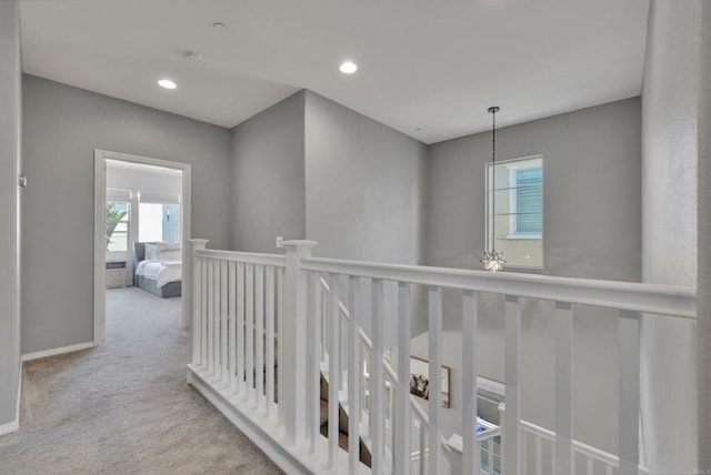 1132 Cherry Tree Ln, Vista, CA 92084 - corridor featuring carpet floors and recessed lighting