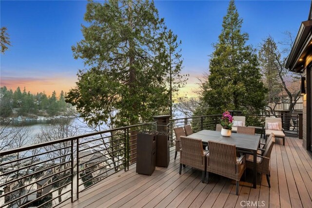 496 N State Highway 173, Lake Arrowhead, CA 92352 - deck with a water view