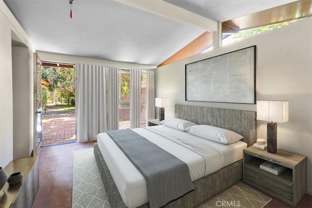 1768 Wright St, Pomona, CA 91766 - bedroom featuring access to exterior and wood finished floors