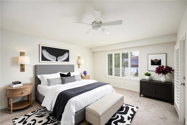 11834 Greenbluff Way, Yucaipa, CA 92399 - bedroom with light carpet and a ceiling fan