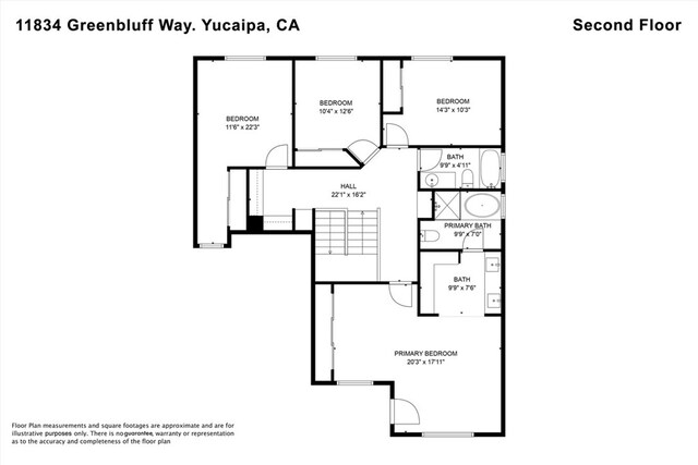 11834 Greenbluff Way, Yucaipa, CA 92399 - view of property floor plan